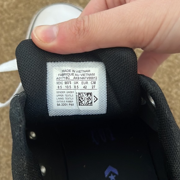 Black Converse Sneakers - Picture 3 of 3